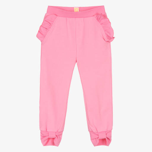 Wauw Capow-Bas jogging rose coton fille | Childrensalon Outlet