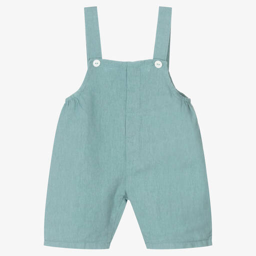 Wedoble-Baby Boys Green Dungaree Shorts | Childrensalon Outlet