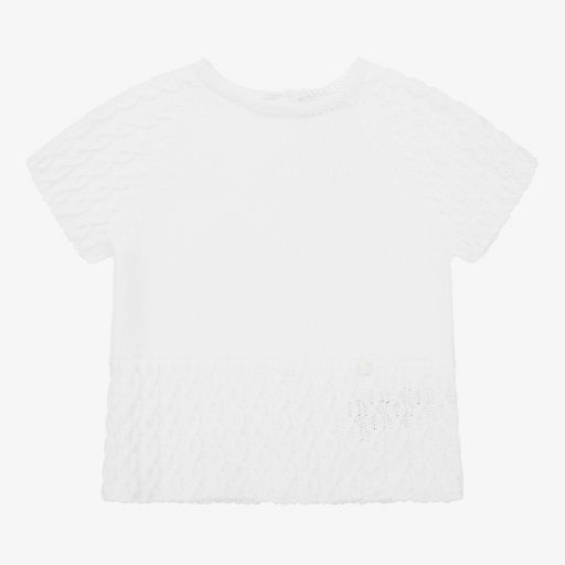 Wedoble-Baby Girls Cotton Knit Top | Childrensalon Outlet