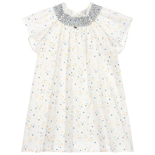 Wedoble-Baby Girls Ivory Smocked Dress | Childrensalon Outlet