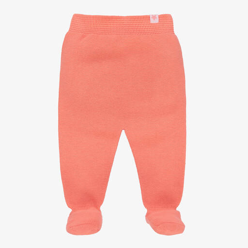 Wedoble-Baby Girls Pink Knit Trousers | Childrensalon Outlet