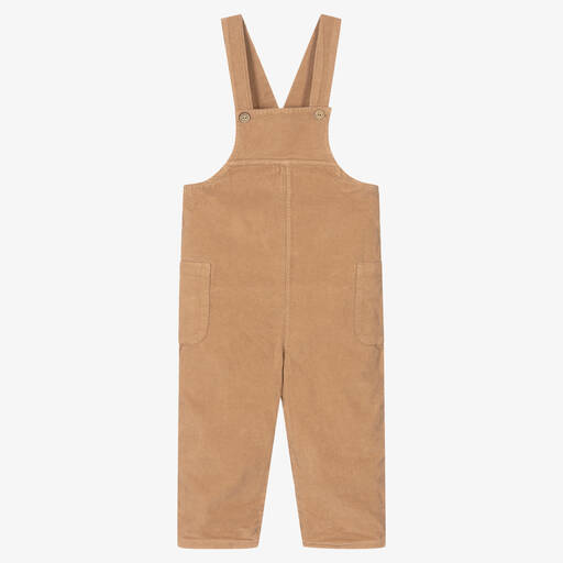 Wedoble-Boys Beige Corduroy Dungarees | Childrensalon Outlet