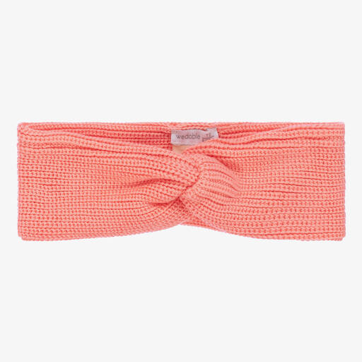 Wedoble-Girls Pink Cotton Knit Headband | Childrensalon Outlet