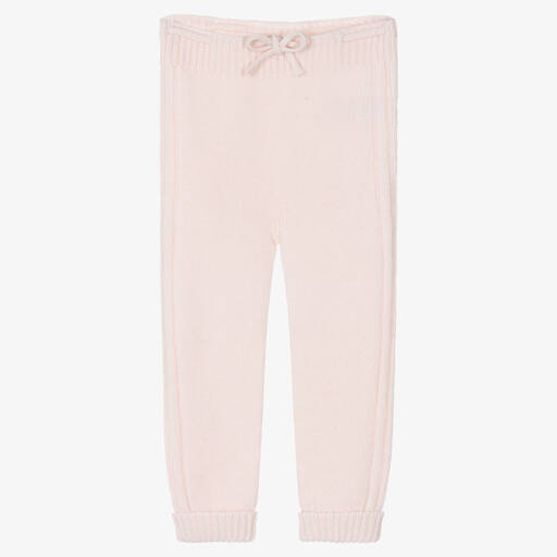 Wedoble-Girls Pink Wool Knit Trousers | Childrensalon Outlet