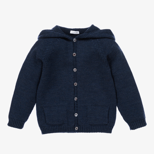 Wedoble-كارديغان صوف محبوك لون كحلي للأطفال | Childrensalon Outlet