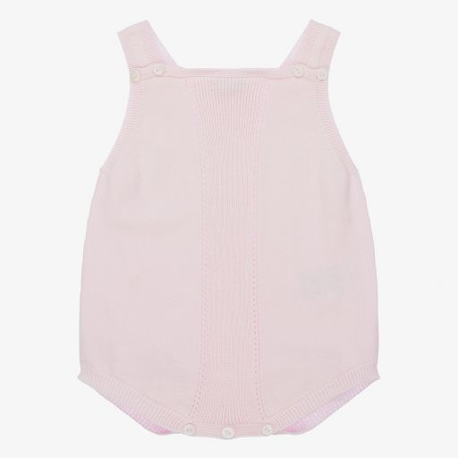Wedoble-Pink Cotton Knit Baby Shortie | Childrensalon Outlet