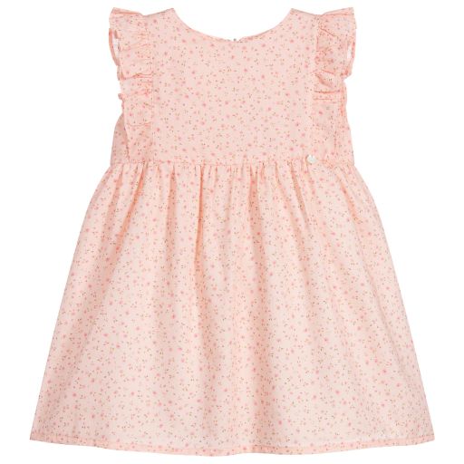 Wedoble-Pink Floral Cotton Dress | Childrensalon Outlet