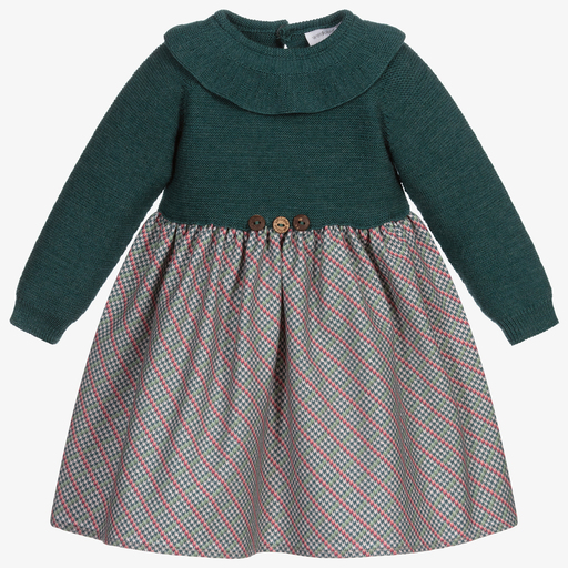 Wedoble-فستان صوف محبوك لون أخضر | Childrensalon Outlet