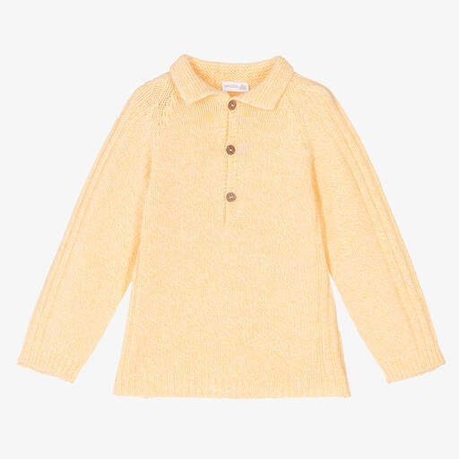 Wedoble-Yellow Wool Knit Jumper | Childrensalon Outlet