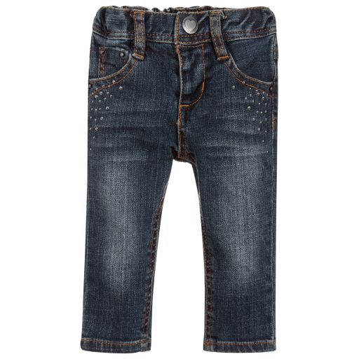 Week-end à la mer-Baby Girls Denim Jeans | Childrensalon Outlet