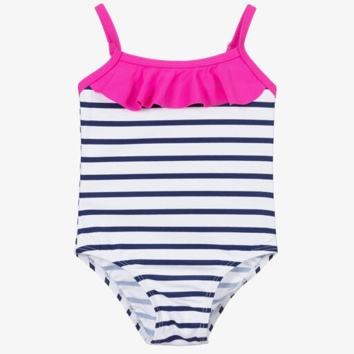 Week-end à la mer-Купальник в синюю и белую полоску | Childrensalon Outlet