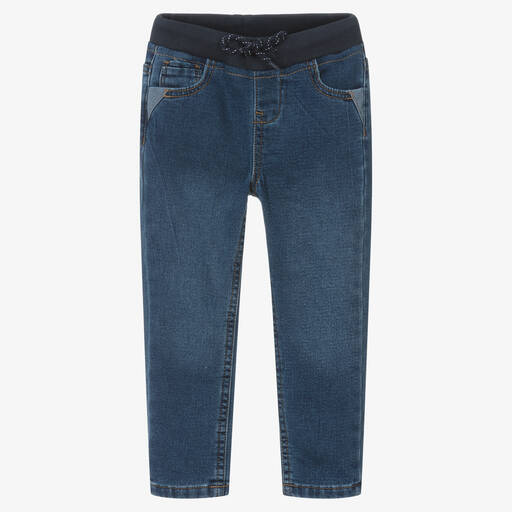 Week-end à la mer-Boys Blue Jogger-Style Jeans | Childrensalon Outlet