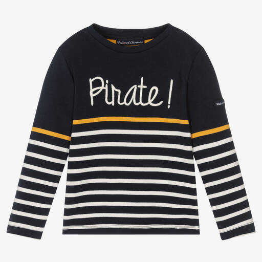 Week-end à la mer-Boys Breton Stripe Pirate Top | Childrensalon Outlet