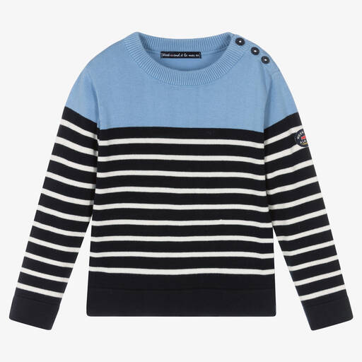 Week-end à la mer-Boys Breton Stripe Sweater | Childrensalon Outlet