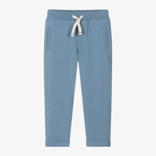 Week-end à la mer-Boys Cotton Blue Trousers | Childrensalon Outlet