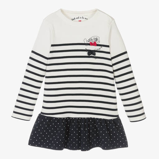 Week-end à la mer-Kleid mit Bretonstreifen (M) | Childrensalon Outlet