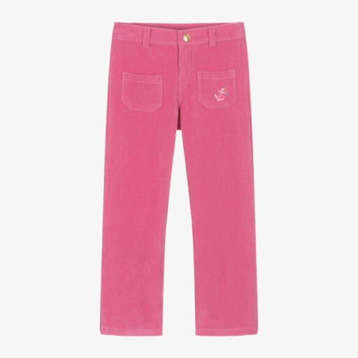 Week-end à la mer-Girls Rosy Corduroy Trousers | Childrensalon Outlet