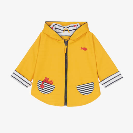 Week-end à la mer-Ярко-желтый дождевик с капюшоном для детей | Childrensalon Outlet