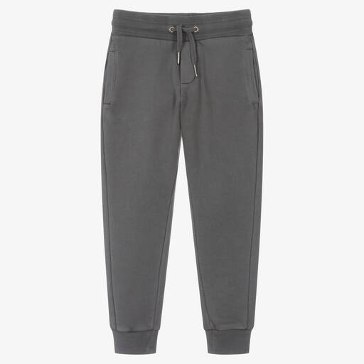 Zadig&Voltaire-Boys Washed Grey Cotton Joggers | Childrensalon Outlet