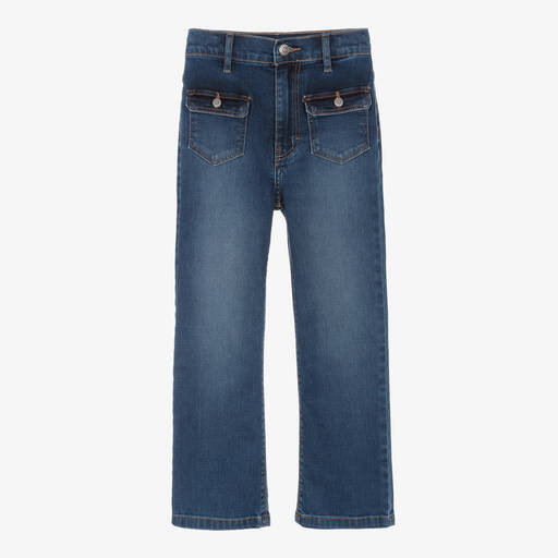 Zadig&Voltaire-جينز فلير قطن دنيم لون أزرق للبنات | Childrensalon Outlet