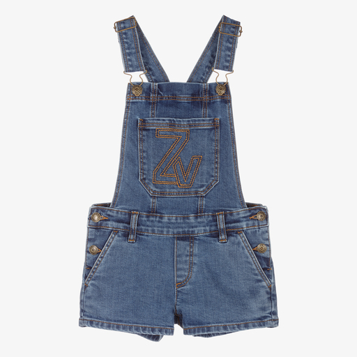 Zadig&Voltaire-Jeans-Latzshorts für Mädchen | Childrensalon Outlet