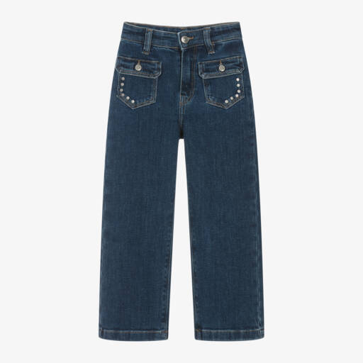 Zadig&Voltaire-Girls Denim High-Rise Jeans | Childrensalon Outlet