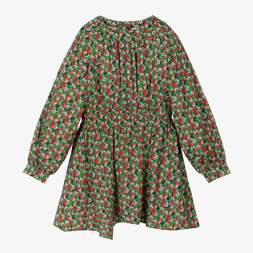 Zadig&Voltaire-Girls Green & Pink Floral Dress | Childrensalon Outlet