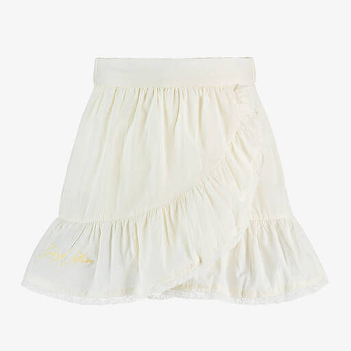 Zadig&Voltaire-Girls Ivory Cotton Ruffle Skirt | Childrensalon Outlet