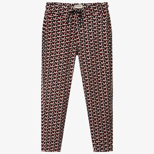 Zadig&Voltaire-Red & Black Logo Trousers | Childrensalon Outlet