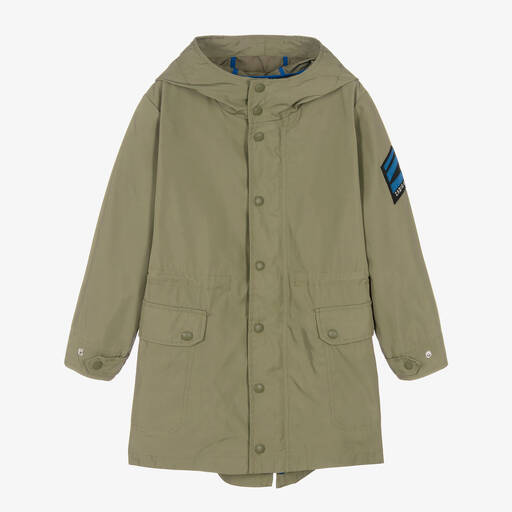 Zadig&Voltaire-Teen Boys Khaki Green Parka Coat | Childrensalon Outlet