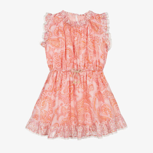 Zimmermann-Girls Paisley Print Cotton Frock | Childrensalon Outlet