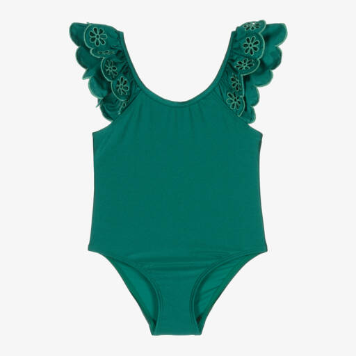 Zimmermann-Girls Scalloped Floral Swimwear | Childrensalon Outlet