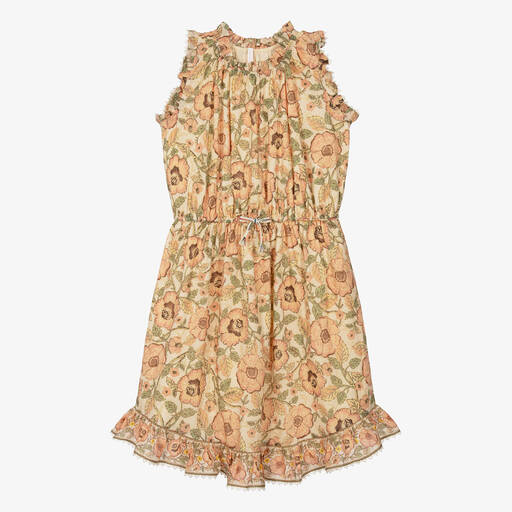 Zimmermann-Teen Girls Pink Floral Cotton Dress | Childrensalon Outlet