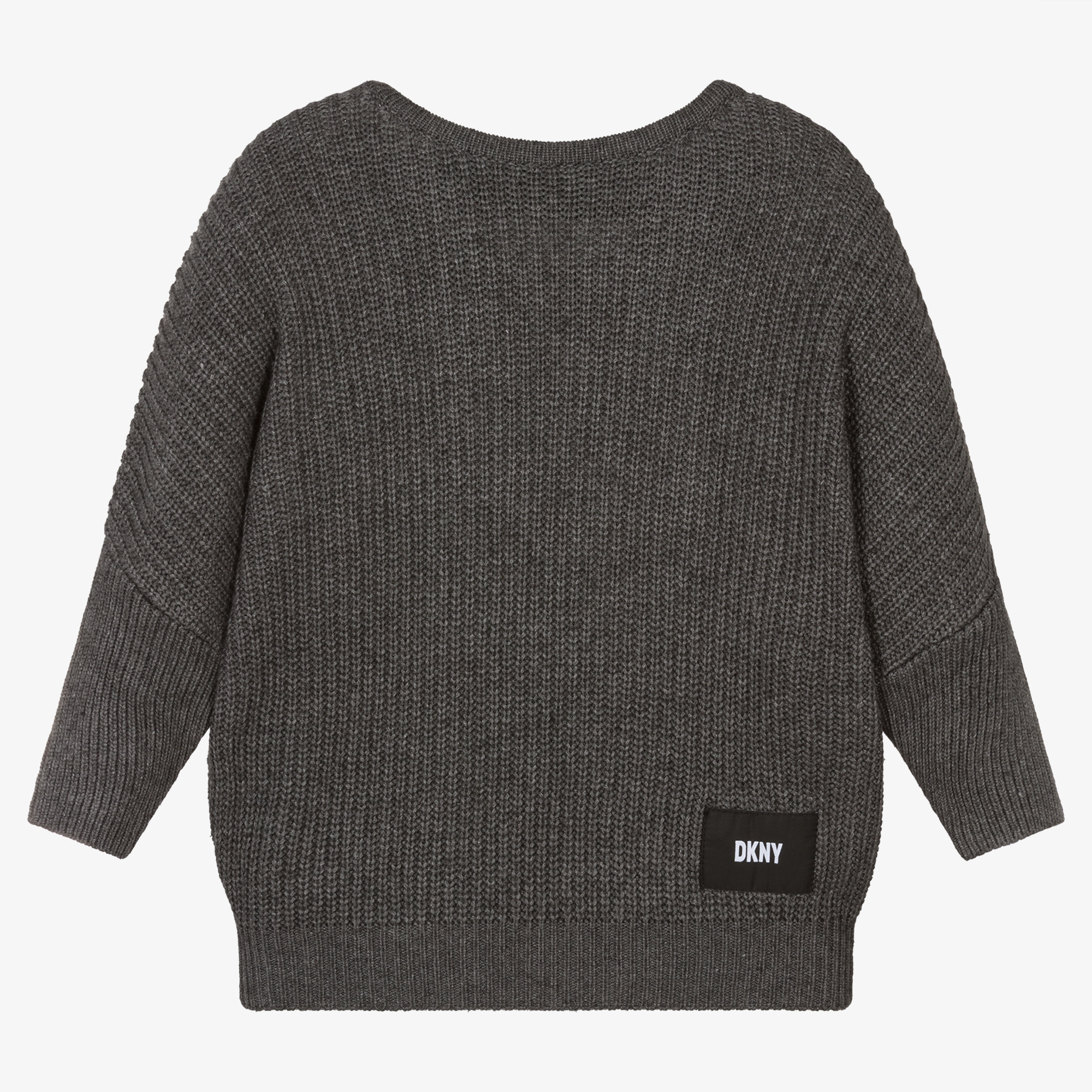 90s DKNY melton wool/knit swing top BLK
