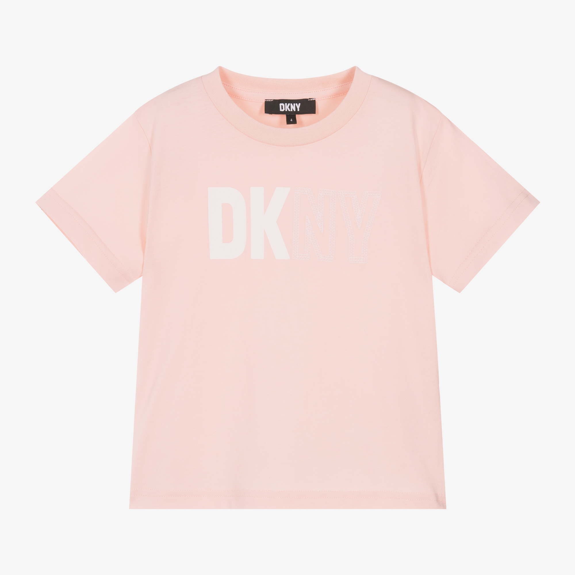 Dkny - Pink Sweatshirt With Logo For Girl - annameglio.com