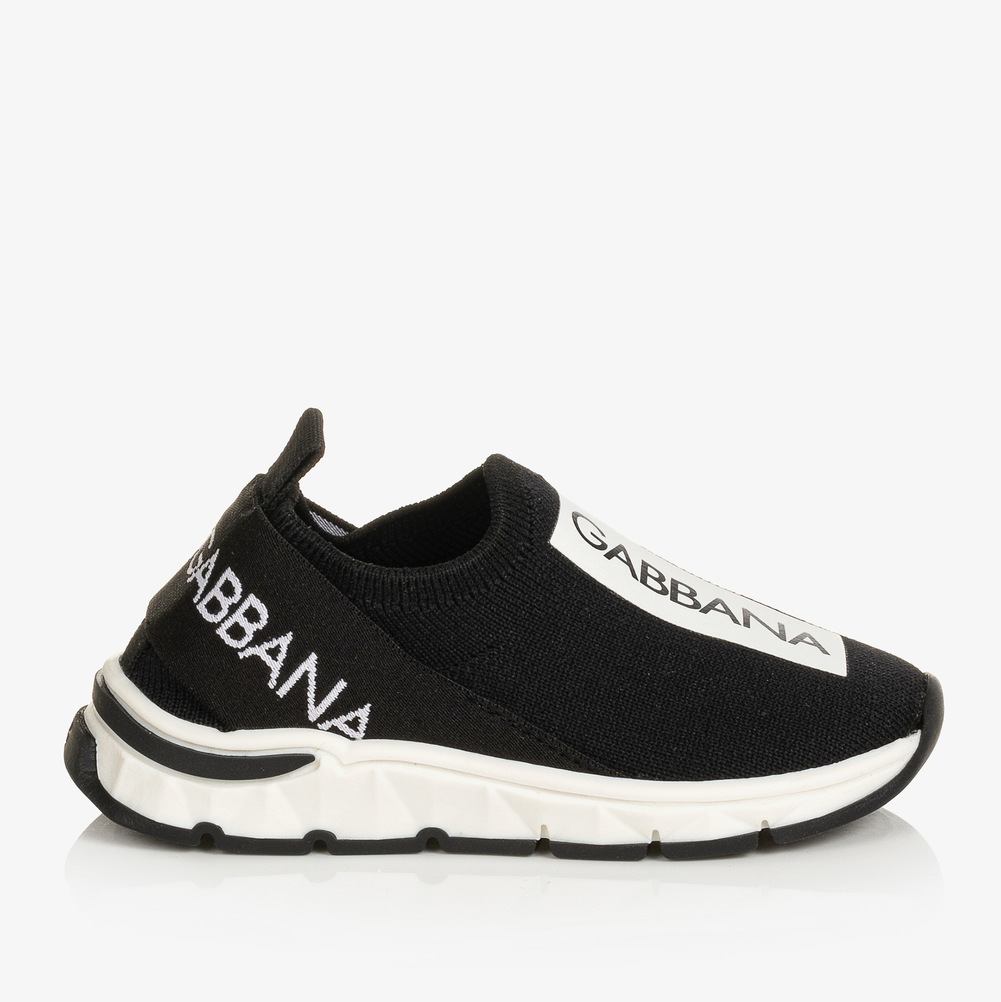 Boys black sales slip on trainers