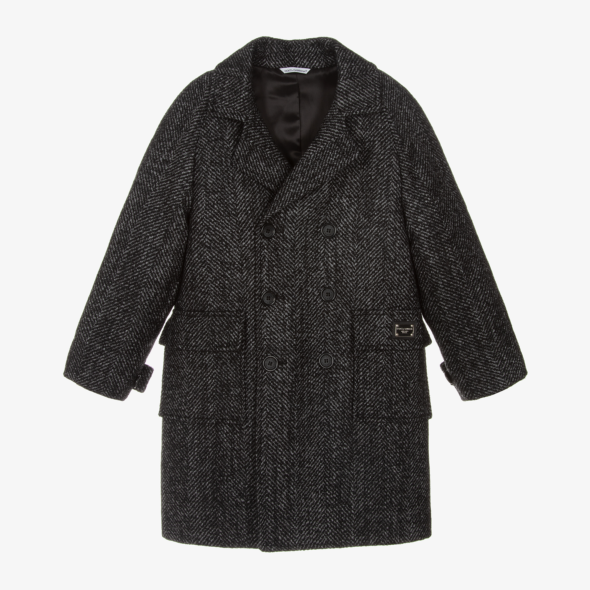 Dolce & Gabbana - Boys Herringbone Wool Jacket