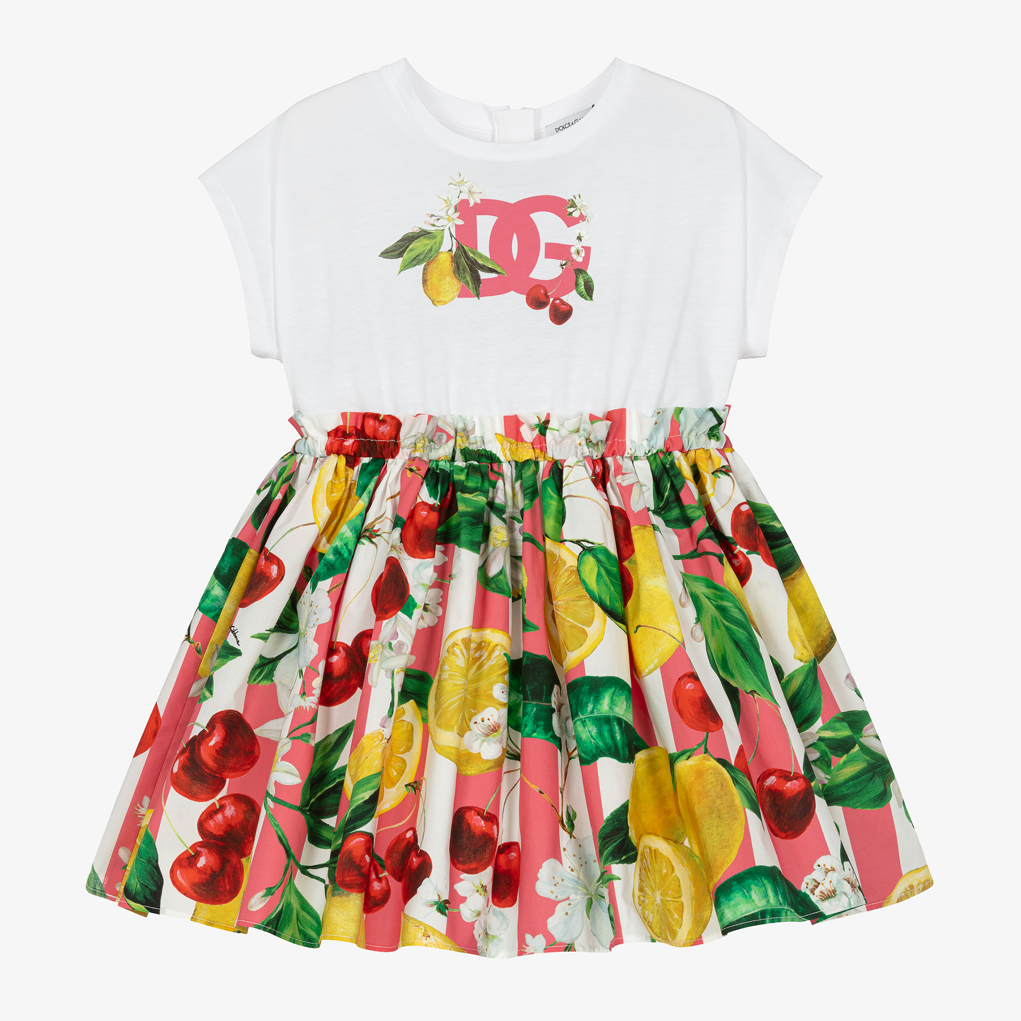 【Dolce & Gabbana】ガーデニア ショートコットンサンドレス Dolce & Gabbana Short cotton corset dress with garden print