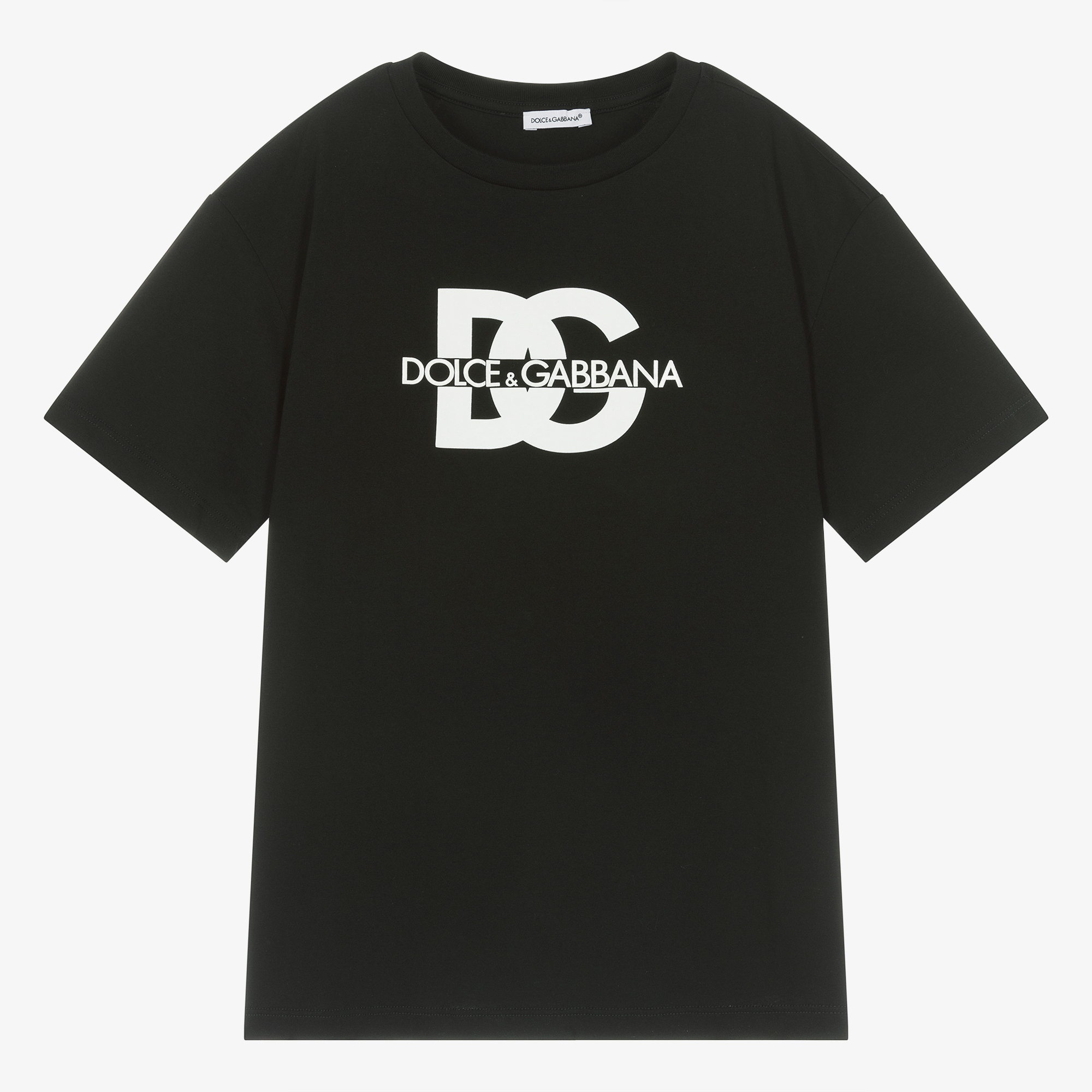 キッズ Dolce&Gabbana DGロゴ 半袖 Tシャツ ブラック 120 DOLCE-GABBANA-DG-Metal-Silver-