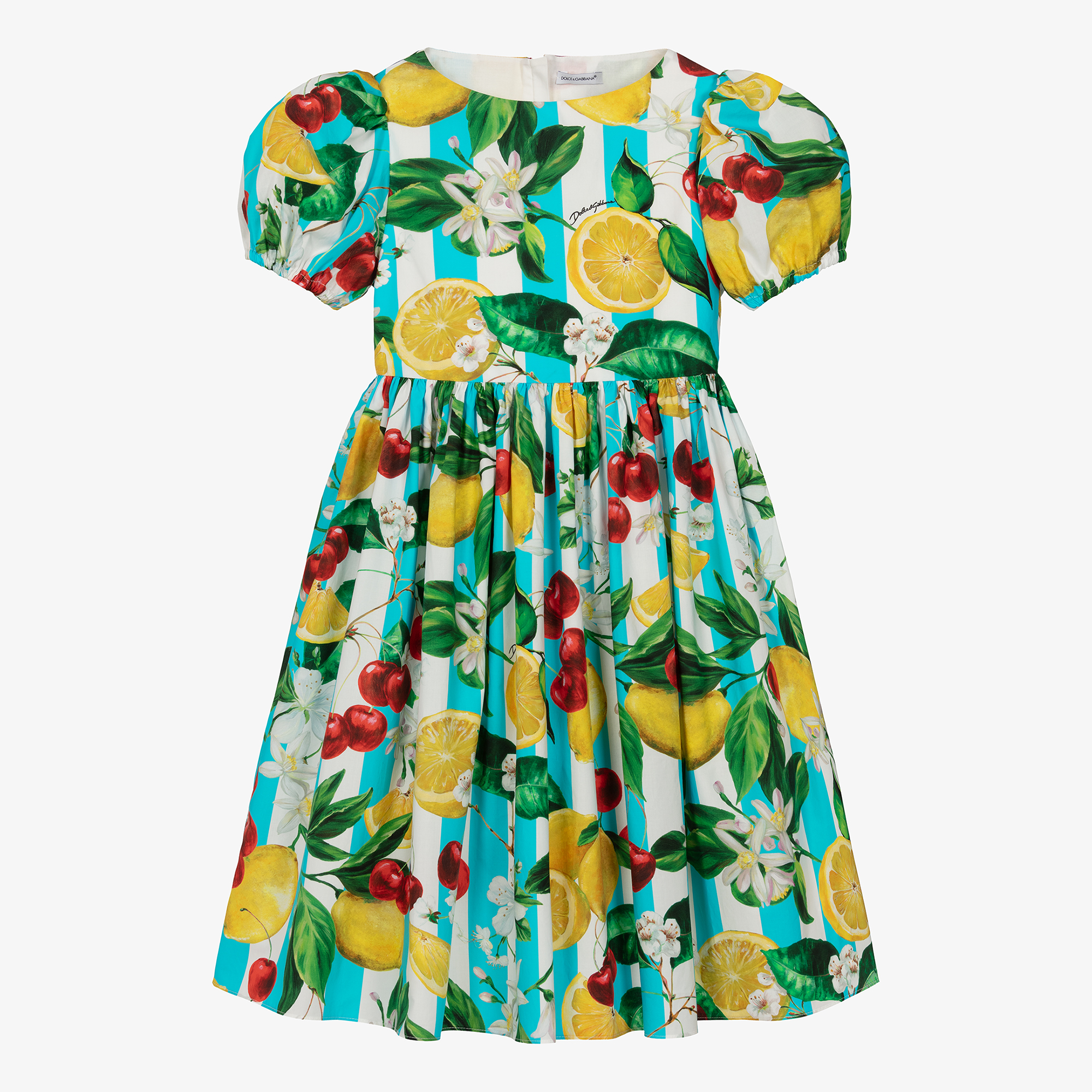Dolce & Gabbana コットンドレス グリーン Dolce & Gabbana Jungle Green Leaves Print Cotton Halter Neck