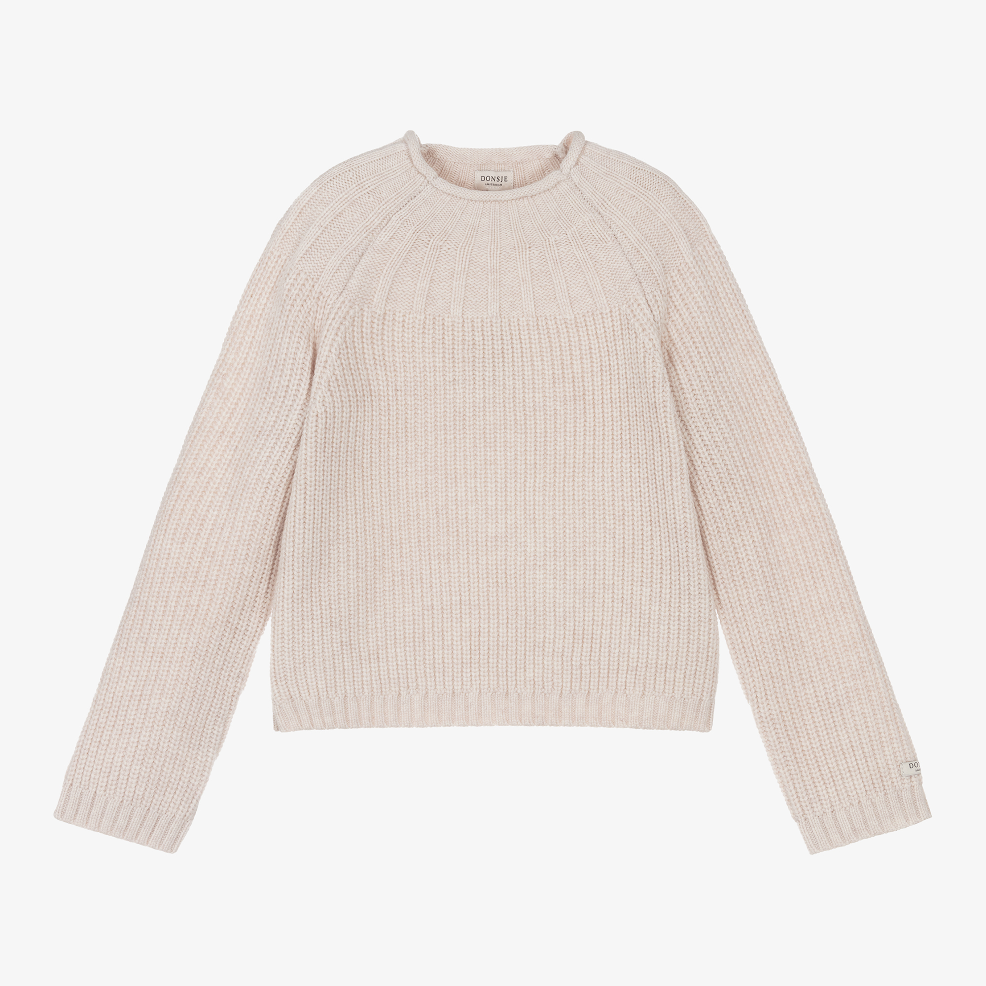 Donsje - Girls Soft Sand Knit Sweater | Childrensalon Outlet