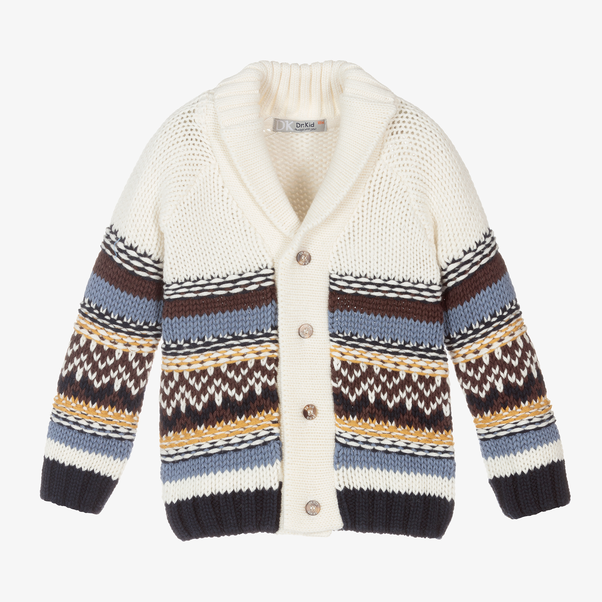 Dr. Kid - Boys Ivory Cotton Cardigan 