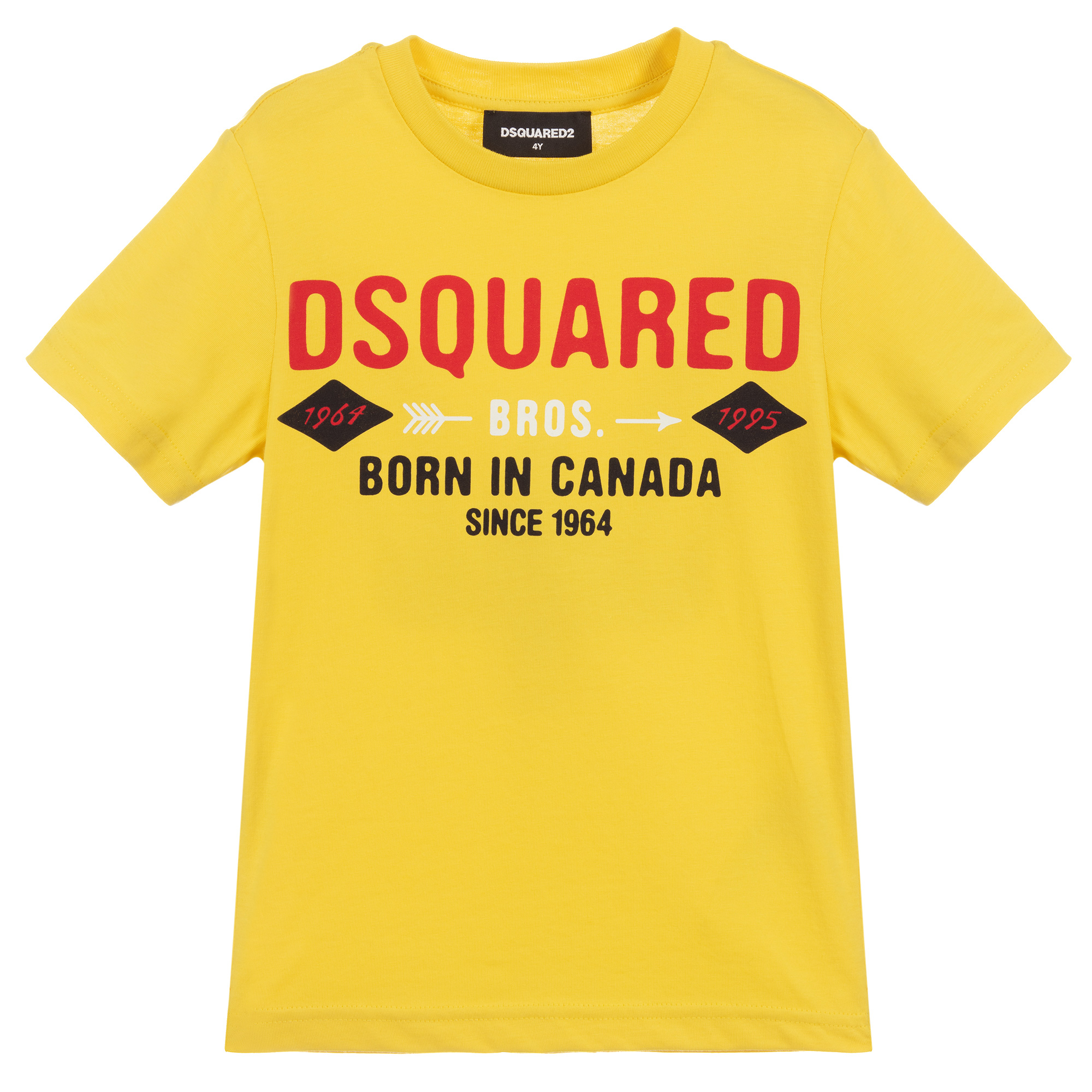 tee shirt dsquared2 jaune