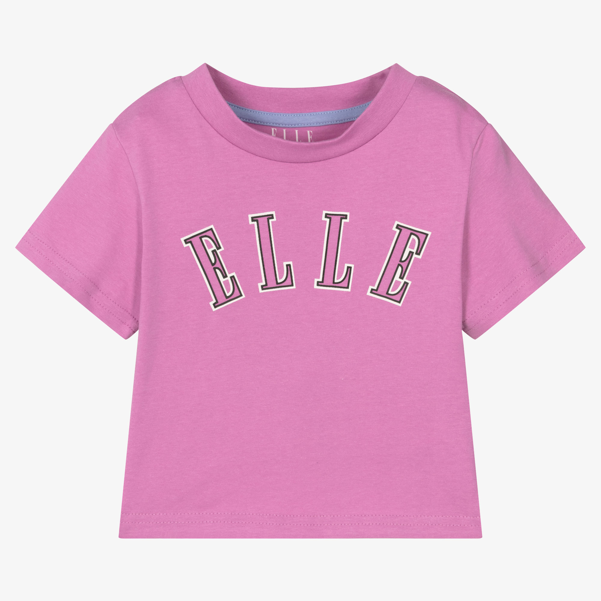 Elle - Girls Violet Cotton Logo T-Shirt | Childrensalon Outlet