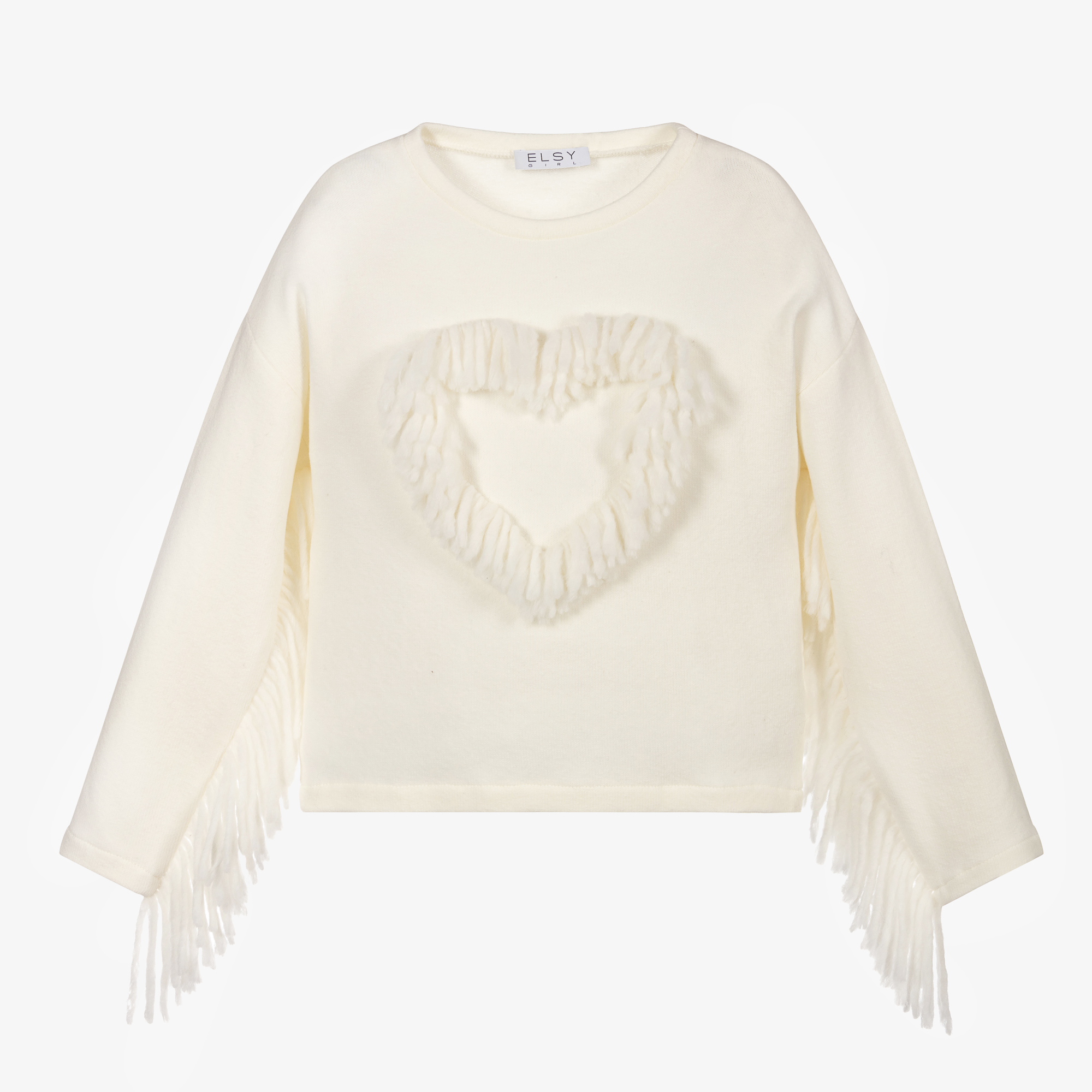 ivory fringe sweater
