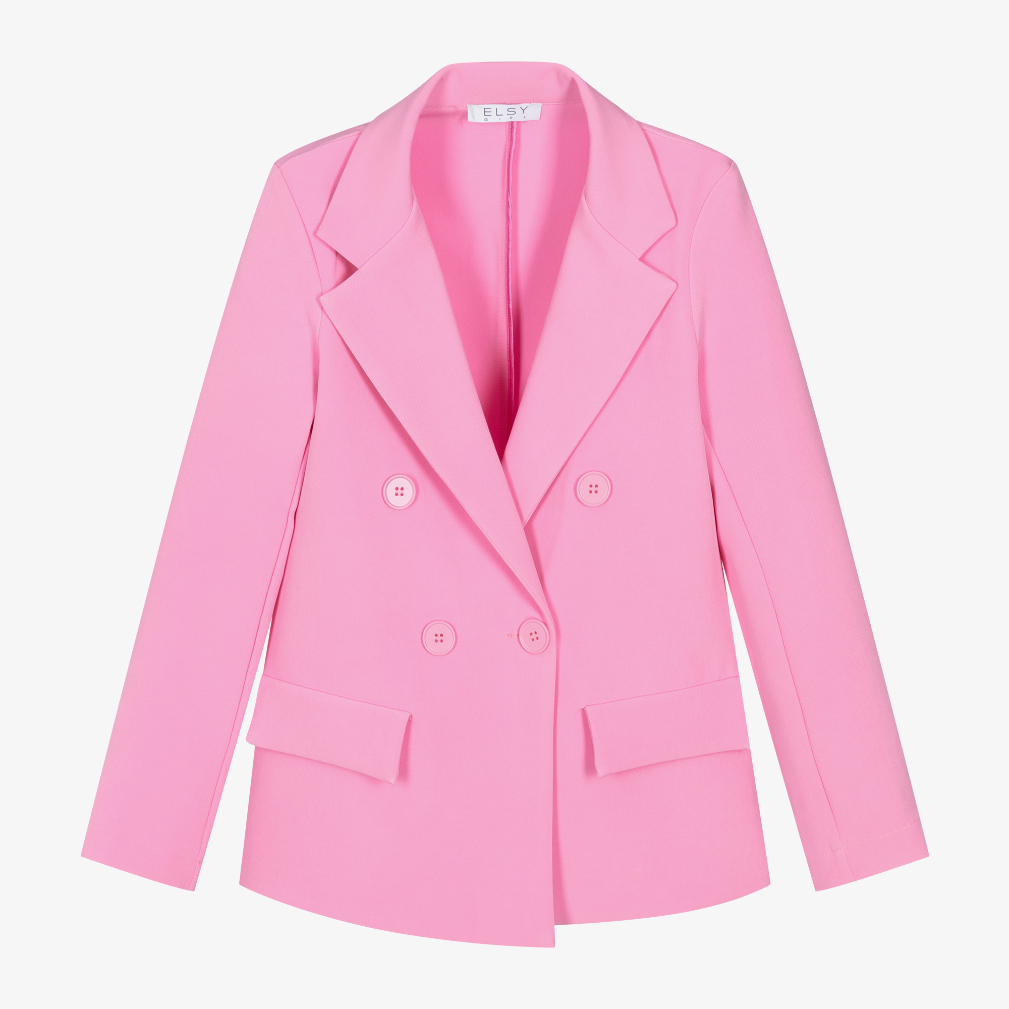 Elsy Girls Pink Crepe Blazer