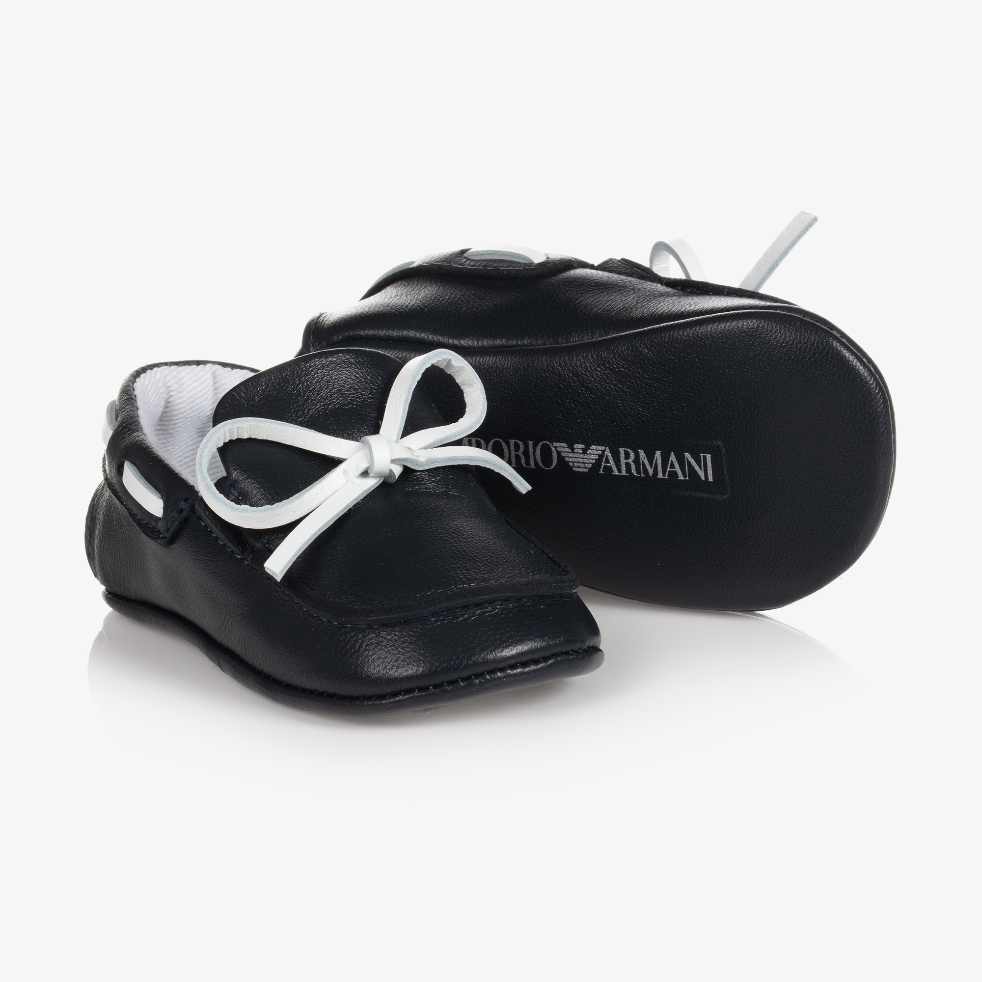 jury Egyptische Over instelling Emporio Armani - Baby Boys Blue Pre-Walker Shoes | Childrensalon Outlet