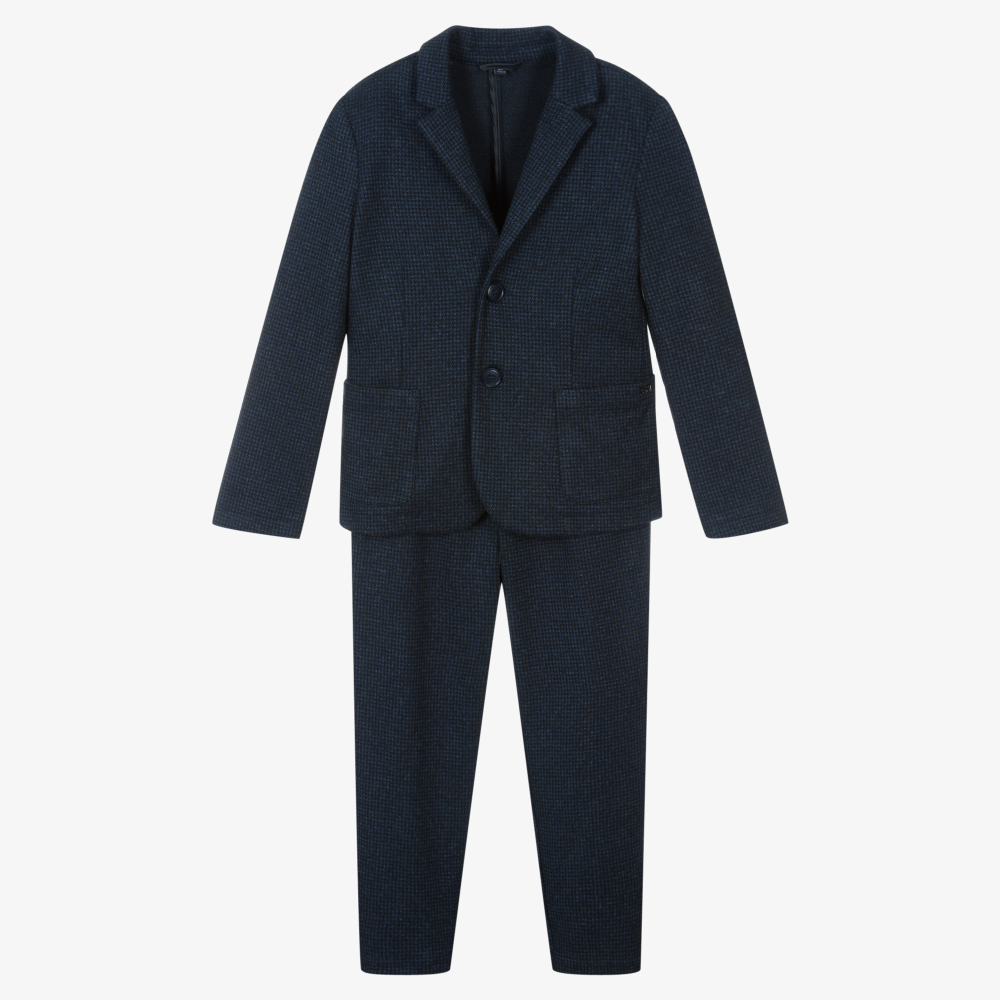 ARMANI JUNIOR スーツ 12A ARMANI JUNIOR Boys Black Wool & Silk