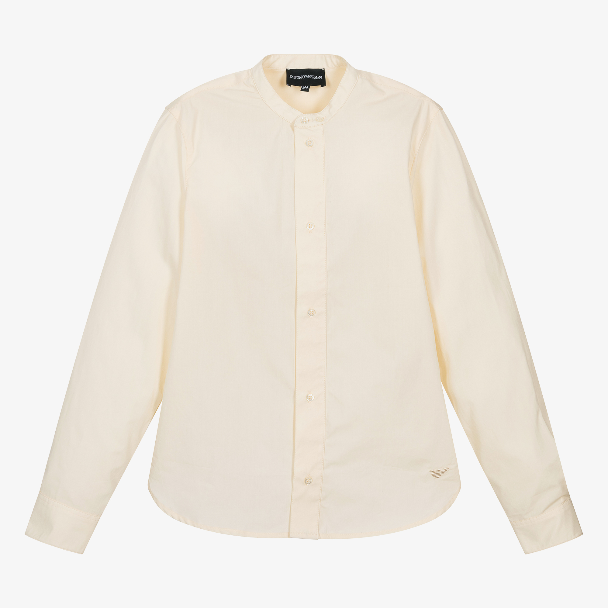Armani collarless shirt deals