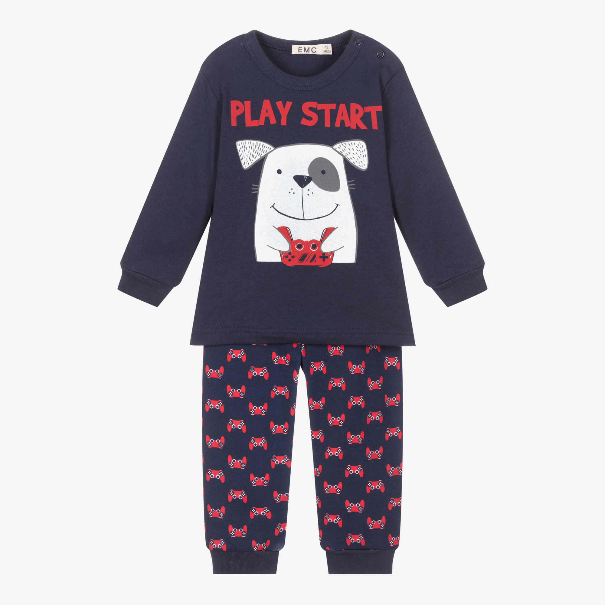 Everything Must Change - Baby Boys Blue Dog Pyjamas